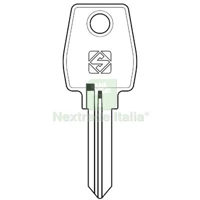 10PZ Chiave Piatta Eurolocks EU11R Silca Acciaio Nichelato Mat Acciaio — Serrature e cilindri — rif. FERX.VIR8597971