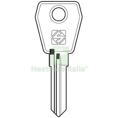 10PZ Chiave Piatta Eurolocks EU16R Silca Acciaio Nichelato Mat Acciaio — Serrature e cilindri — rif. FERX.VIR8597972