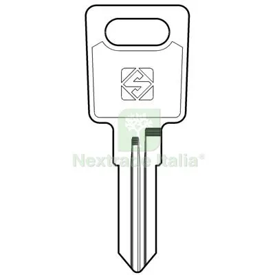 10PZ Chiave Piatta Huwil HW4 Silca Acciaio Nichelato Mat Acciaio — Serrature e cilindri — rif. FERX.VIR8597994