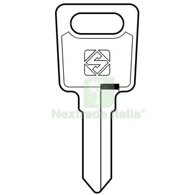 10PZ Chiave Piatta LAS LS14 Silca Acciaio Nichelato Mat Acciaio — Serrature e cilindri — rif. FERX.VIR8598007