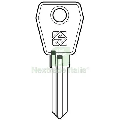 10PZ Chiave Piatta LEF LF45R Silca Ottone Nichelato Mat Ottone — Serrature e cilindri — rif. FERX.VIR8598011
