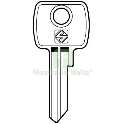 10PZ Chiave Piatta LEF LF4R Silca Acciaio Nichelato Mat Acciaio — Serrature e cilindri — rif. FERX.VIR8598013