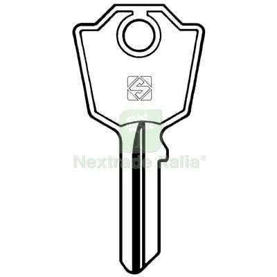 10PZ Chiave Piatta Meroni MER4R Silca Ottone Nichelato Mat Ottone — Serrature e cilindri — rif. FERX.VIR8598025