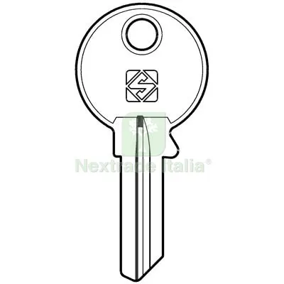 10PZ CHIAVE PIATTA POTENT PT1R SILCA OTTONE NICHELATO Mat Ottone — Serrature e cilindri — rif. FERX.VIR8598051