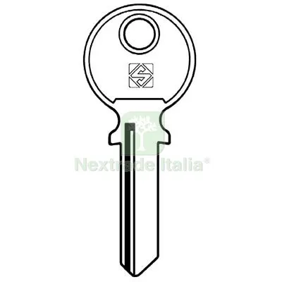 10PZ Chiave Piatta Tricircle TL1 Silca Acciaio Nichelato Mat Acciaio — Serrature e cilindri — rif. FERX.VIR8598073