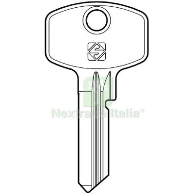 10PZ CHIAVE PIATTA VIRO VI15R SILCA OTTONE NICHELATO Mat Ottone — Serrature e cilindri — rif. FERX.VIR8598081