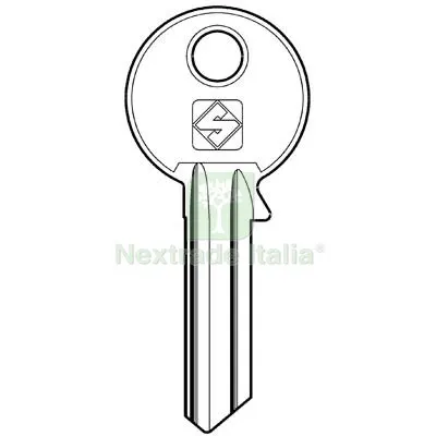 10PZ Chiave Piatta Viro VI5R Silca Ottone Nichelato Mat Ottone — Serrature e cilindri — rif. FERX.VIR8598084