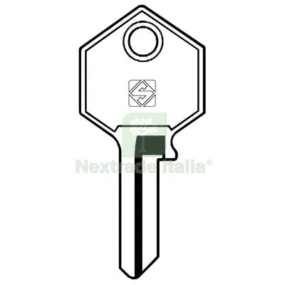 10PZ Chiave Piatta Yeti YT1R Silca Acciaio Nichelato Mat Acciaio — Serrature e cilindri — rif. FERX.VIR8598093