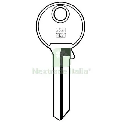 10PZ Chiave Piatta Yeti YT6R Silca Acciaio Nichelato Mat Acciaio — Serrature e cilindri — rif. FERX.VIR8598096