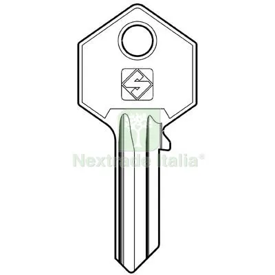 10PZ Chiave Piatta Yale YA6R Silca Ottone Nichelato Mat Ottone — Serrature e cilindri — rif. FERX.VIR8598102