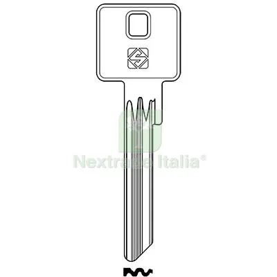 5PZ Chiave Piatta Potent PT8 Silca Ottone Nichelato Mat Ottone — Serrature e cilindri — rif. FERX.VIR8598116 5PZ Chiave Piatta Potent PT8 Silca Ottone Nichelato Mat Ottone — Serrature e cilindri — rif. FERX.VIR8598116