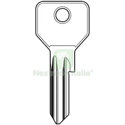 10PZ Chiave Piatta Cisa 01070.05 Originale Ottone Nichelato CS120 Mat Ottone — Serrature e cilindri — rif. FERX.VIR8598122