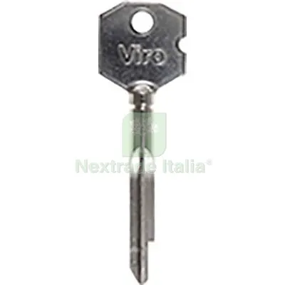 2PZ Chiave a Croce Viro 047 Originale Acciaio Nichelato Mat Ottone — Serrature e cilindri — rif. FERX.VIR8598143