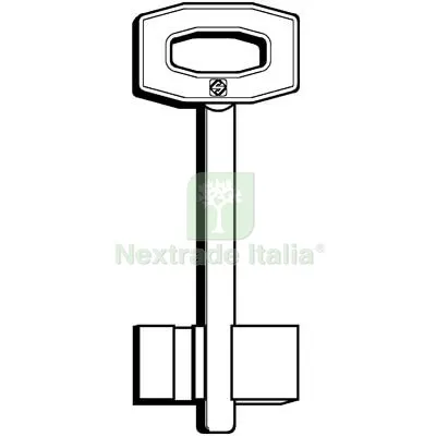 5PZ Chiave Doppia Mappa Fiam F Silca Ottone Nichelato Mat Ottone — Chiavi grezze e duplicati — rif. FERX.VIR8598208