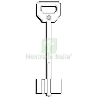 5PZ Chiave Doppia Mappa Fiam 5FI17 Silca Ottone Nichelato Mat Ottone — Chiavi grezze e duplicati — rif. FERX.VIR8598215