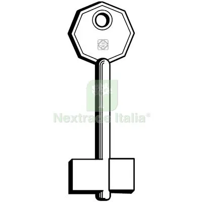 5PZ CHIAVE DOPPIA MAPPA MOTTURA MT SILCA OTTONE NICHELATO Mat Ottone — Chiavi grezze e duplicati — rif. FERX.VIR8598225