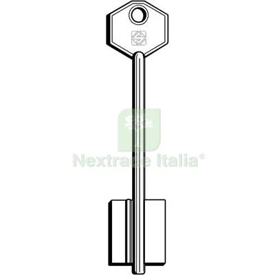 5PZ Chiave Doppia Mappa Potent PLL Silca Ottone Nichelato Mat Ottone — Chiavi grezze e duplicati — rif. FERX.VIR8598228