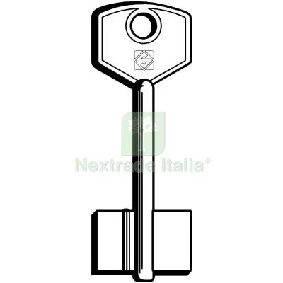 5PZ CHIAVE DOPPIA MAPPA POTENT PO SILCA OTTONE NICHELATO Mat Ottone — Chiavi grezze e duplicati — rif. FERX.VIR8598229
