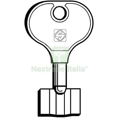 5PZ CHIAVE A POMPA POTENT 5PT5 SILCA OTTONE NICHELATO Mat Ottone — Chiavi grezze e duplicati — rif. FERX.VIR8598231