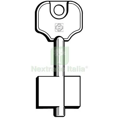 5PZ CHIAVE DOPPIA MAPPA CR RN SILCA OTTONE NICHELATO Mat Ottone — Chiavi grezze e duplicati — rif. FERX.VIR8598241