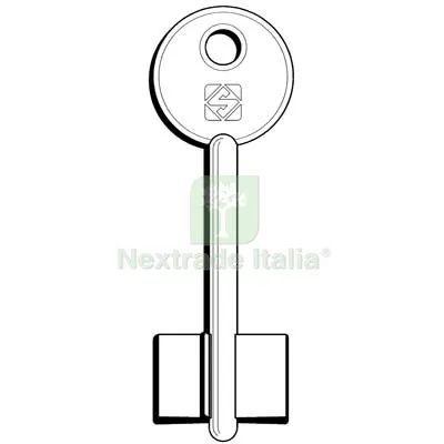 5PZ Chiave Doppia Mappa Auno 5AU5 Silca Ottone Nichelato Mat Ottone — Chiavi grezze e duplicati — rif. FERX.VIR8598244