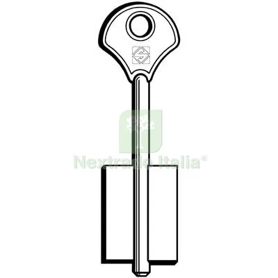 5PZ Chiave Doppia Mappa Esety 5EY5 Silca Ottone Nichelato Mat Ottone — Chiavi grezze e duplicati — rif. FERX.VIR8598255