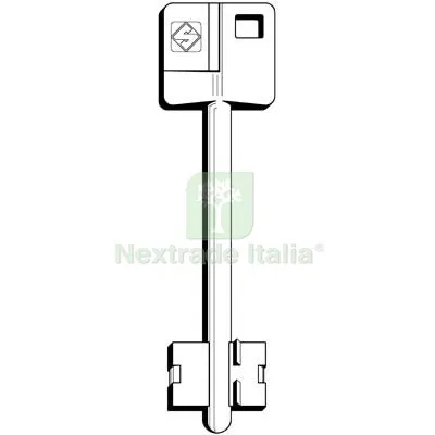 5PZ Chiave Doppia Mappa Yale 5YA22 Silca Ottone Nichelato Mat Ottone — Chiavi grezze e duplicati — rif. FERX.VIR8598278