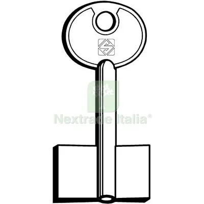 CHIAVE DOPPIA MAPPA LIPS VAGO 5LV1 SILCA OTTONE NICHELATO Mat Ottone — Chiavi grezze e duplicati — rif. FERX.VIR8598293