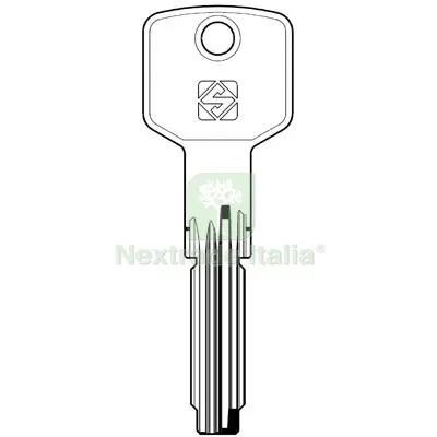 5PZ Chiave Punzonata Cisa CS115 Silca Ottone Nichelato Mat Ottone — Serrature e cilindri — rif. FERX.VIR8598302