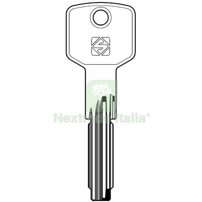 5PZ CHIAVE PUNZONATA CISA CS141 SILCA OTTONE NICHELATO Mat Ottone — Serrature e cilindri — rif. FERX.VIR8598306