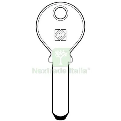 2PZ Chiave Punzonata Keso KE3 Silca Alpacca Mat Ottone — Serrature e cilindri — rif. FERX.VIR8598330