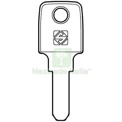 5PZ Chiave Punzonata Meroni MER39 Silca Ottone Nichelato Mat Ottone — Serrature e cilindri — rif. FERX.VIR8598337