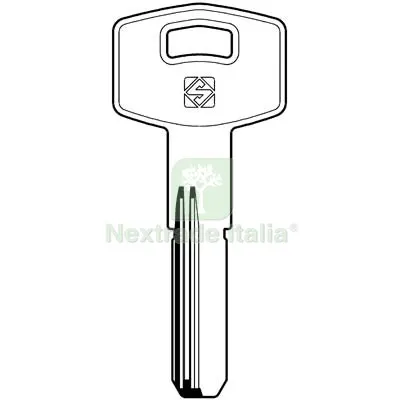 5PZ Chiave Punzonata Taroni TAR16 Silca Ottone Nichelato Mat Ottone — Serrature e cilindri — rif. FERX.VIR8598355