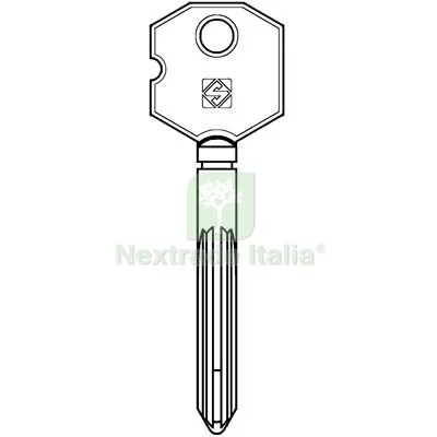 2PZ Chiave a Croce Omec XOC1 Silca Acciaio Nichelato Mat Acciaio — Serrature e cilindri — rif. FERX.VIR8598378