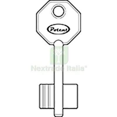 10PZ CHIAVE DOPPIA MAPPA 1650 POTENT OTTONE Mat Ottone — Chiavi grezze e duplicati — rif. FERX.VIR8598400