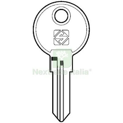 10PZ Chiave Piatta Abus AB43R Silca Acciaio Nichelato Mat Acciaio — Serrature e cilindri — rif. FERX.VIR8598597