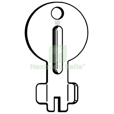 10PZ Chiave Piatta Fiam AFI1 Silca Acciaio Nichelato Mat Acciaio — Serrature e cilindri — rif. FERX.VIR8598603