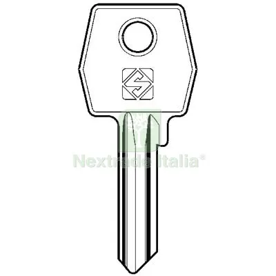 10PZ Chiave Piatta AGB AGB3 Silca Ottone Nichelato Mat Ottone — Serrature e cilindri — rif. FERX.VIR8598611