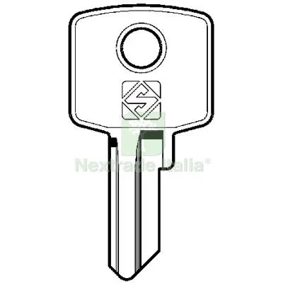 10PZ Chiave Piatta CAS CIS1 Silca Ottone Nichelato Mat Ottone — Serrature e cilindri — rif. FERX.VIR8598678