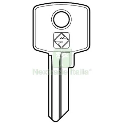 10PZ Chiave Piatta CAS CIS4 Silca Ottone Nichelato Mat Ottone — Serrature e cilindri — rif. FERX.VIR8598681