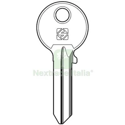 20PZ Chiave Piatta Cisa CS207 Silca Ottone Nichelato Mat Ottone — Serrature e cilindri — rif. FERX.VIR8598704