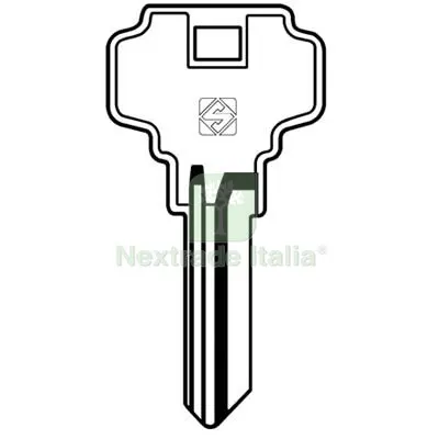 5PZ Chiave Piatta Dexter DX1 Silca Ottone Nichelato Mat Ottone — Serrature e cilindri — rif. FERX.VIR8598730