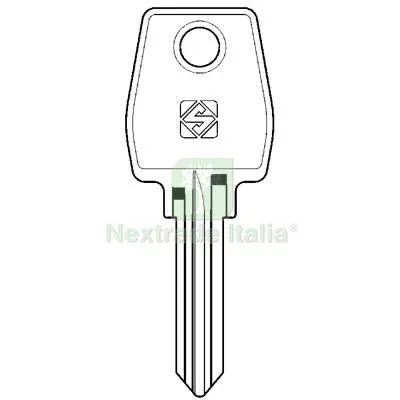 10PZ Chiave Piatta Eurolocks EU1R Silca Acciaio Nichelato Mat Acciaio — Serrature e cilindri — rif. FERX.VIR8598743