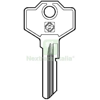 10PZ Chiave Piatta Gussani GS4 Silca Ottone Nichelato Mat Ottone — Serrature e cilindri — rif. FERX.VIR8598761