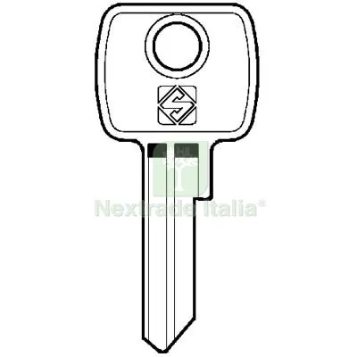 10PZ CHIAVE PIATTA LEF LF6 SILCA OTTONE NICHELATO Mat Ottone — Serrature e cilindri — rif. FERX.VIR8598781