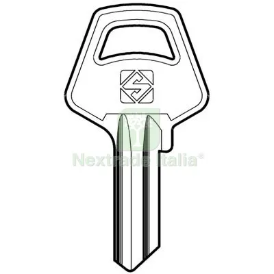 100PZ Chiave Piatta Meroni MER1 Silca Ottone Nichelato Mat Ottone — Serrature e cilindri — rif. FERX.VIR8598795