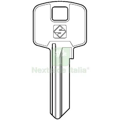 10PZ Chiave Piatta Meroni MER13R Silca Premiapri Ottone Nichelato Mat Ottone — Serrature e cilindri — rif. FERX.VIR8598801