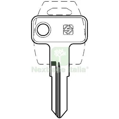 10PZ CHIAVE PIATTA MERONI MER35R SILCA CILINDRO MOBILE OTTONE NICHELATO Mat Ottone — Serrature e cilindri — rif. FERX.VIR8598804