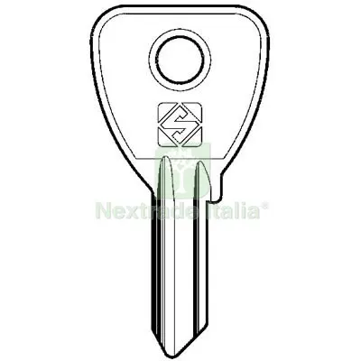 10PZ Chiave Piatta Omec OC1 Silca Ottone Nichelato Mat Ottone — Serrature e cilindri — rif. FERX.VIR8598808