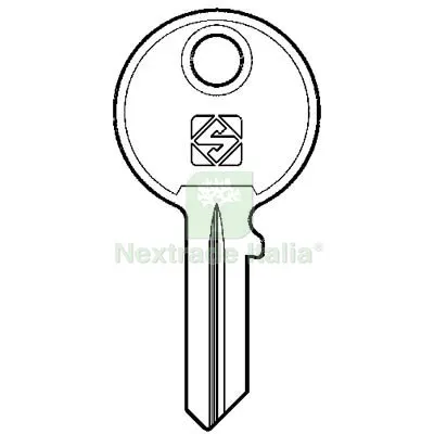 10PZ Chiave Piatta OMR OMR1R Silca Casellario Ottone Nichelato Mat Ottone — Serrature e cilindri — rif. FERX.VIR8598820